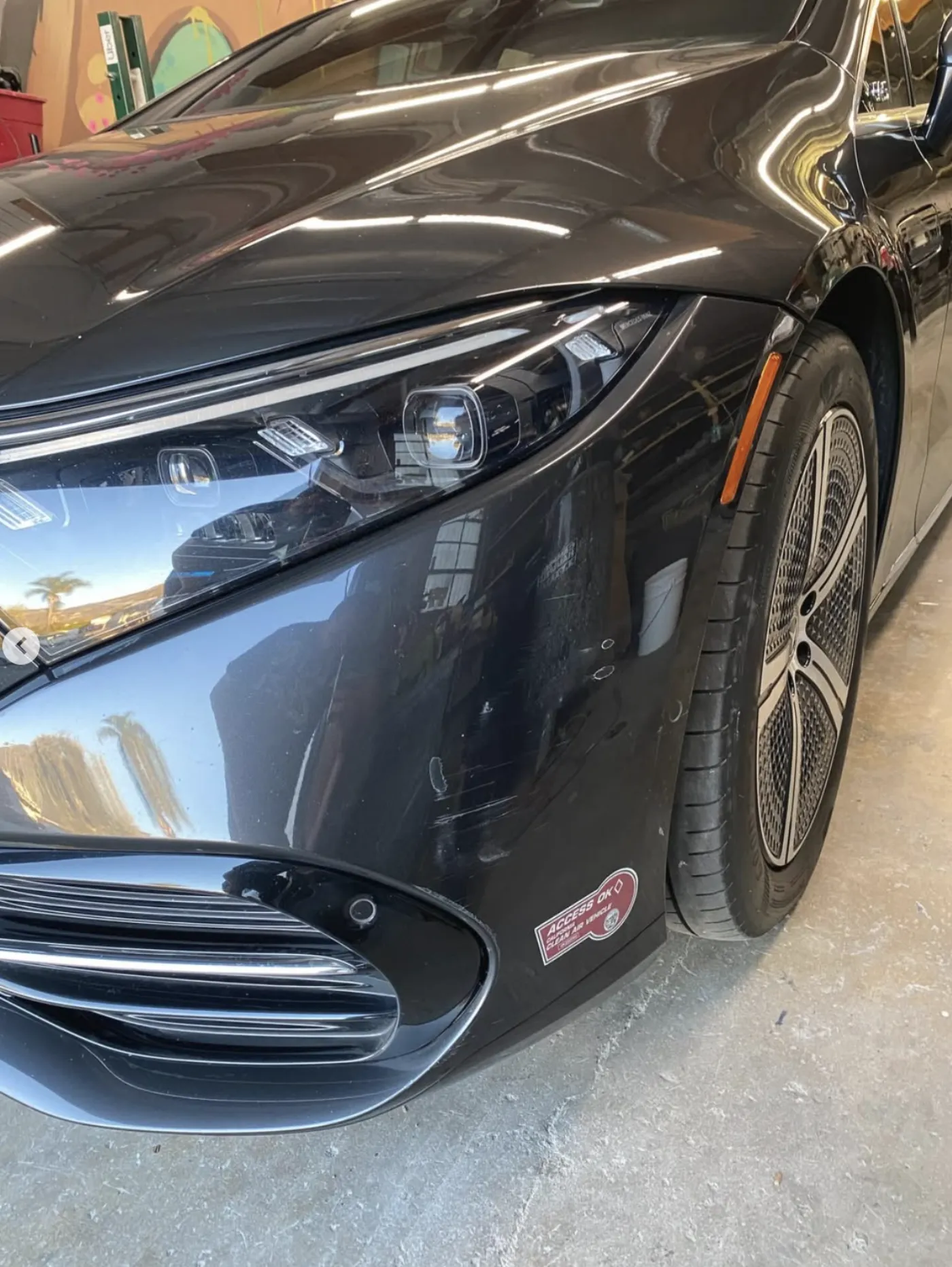 Mercedes-Benz serviced at GTA Pro Collision Center in Glendale, CA