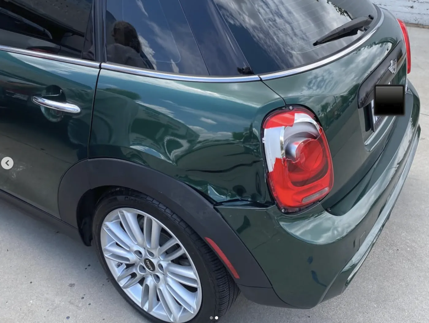 Mini serviced at GTA Pro Collision Center in Glendale, CA